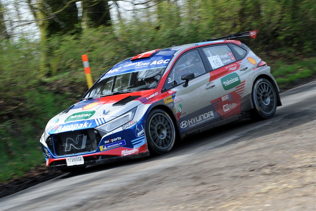 Lørdag testede Ib Kragh for første gang i år sin Hyundai i20N Rally2.